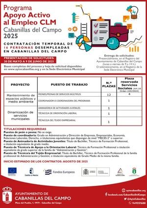 Cabanillas del Campo presenta su Plan de Empleo 2025 para 16 desempleados