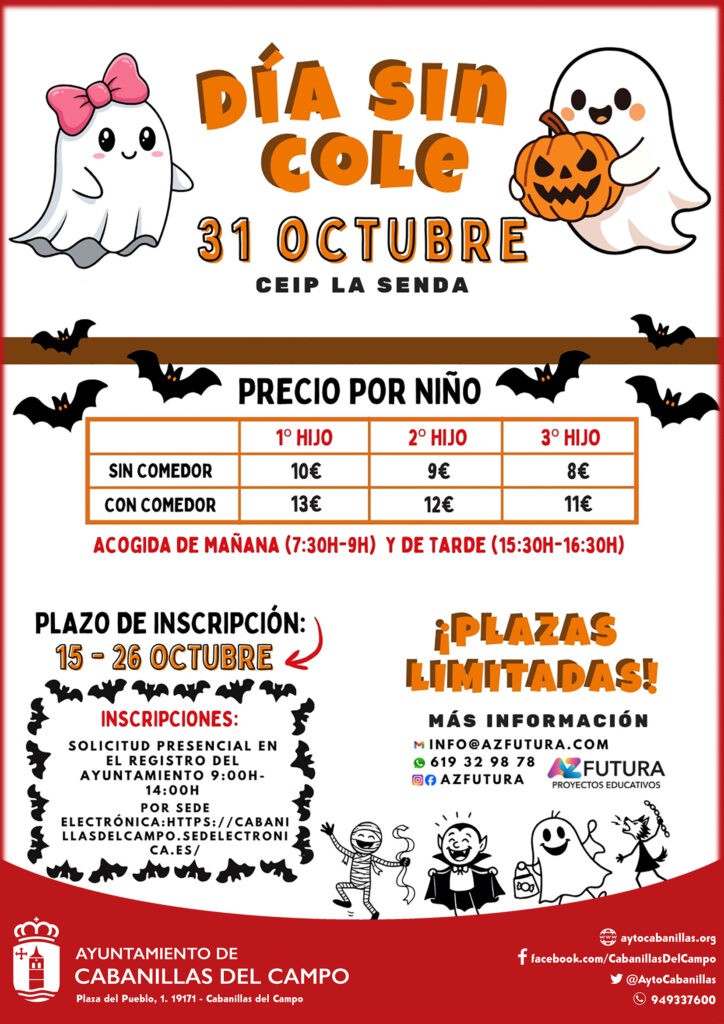 Campamento urbano en Cabanillas para el día no lectivo del 31 de octubre