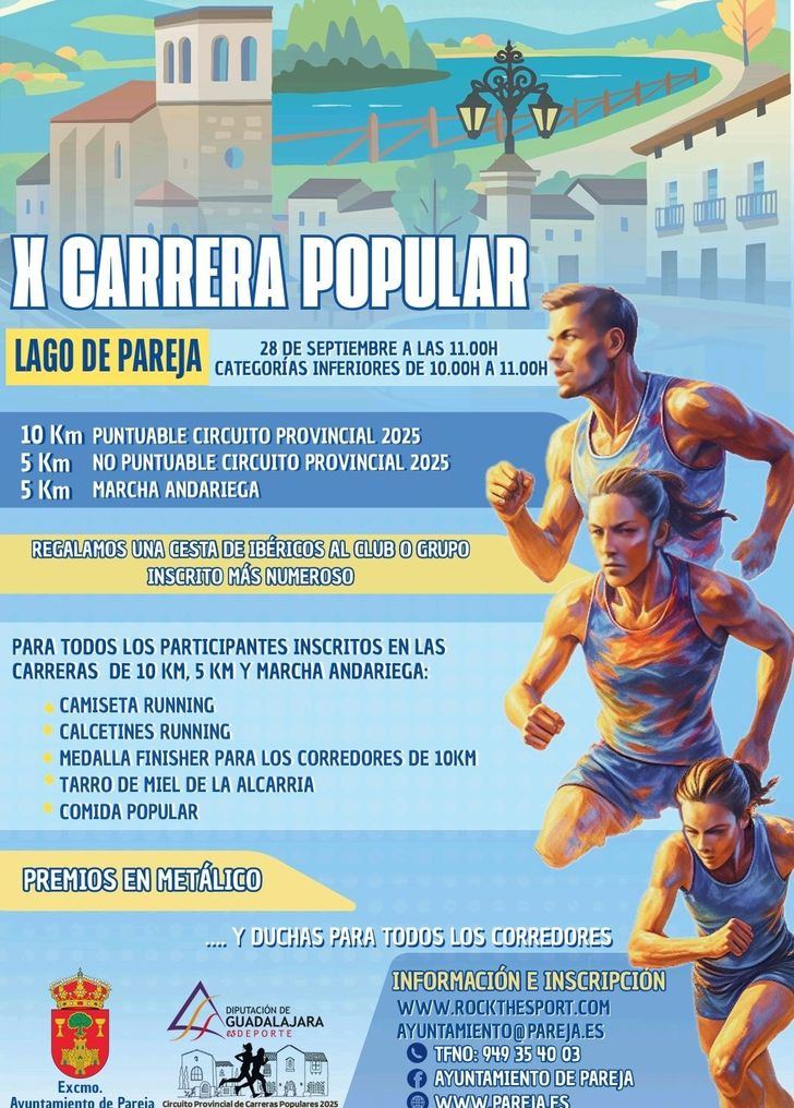 La Carrera Popular Lago de Pareja celebra su X Edición
