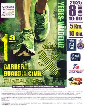 La Comandancia de Guadalajara organiza la I Carrera Popular de la Guardia Civil