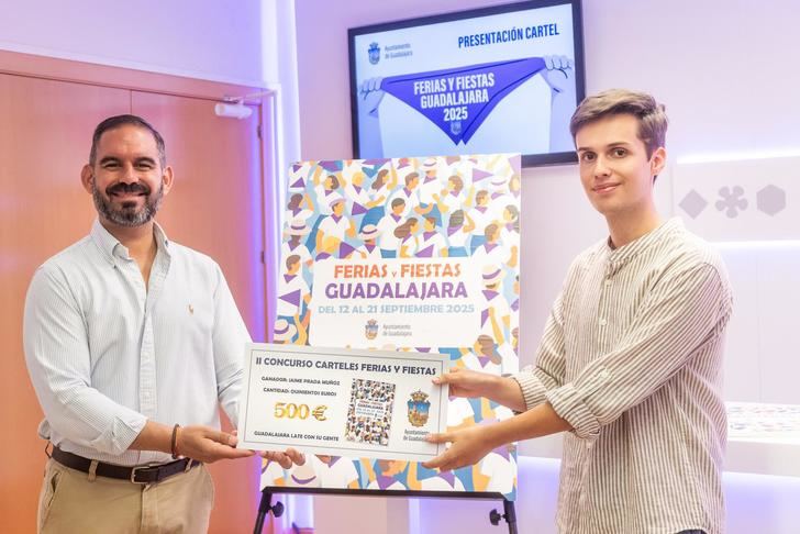 La energía, la gente y el pañuelo morado protagonistas en el cartel oficial de sus Ferias y Fiestas 2025, obra del joven diseñador Jaime Prada Muñoz