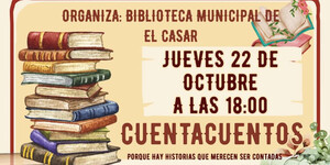 El Casar celebrará el Día de las Bibliotecas con cuentacuentos el 22 de octubre