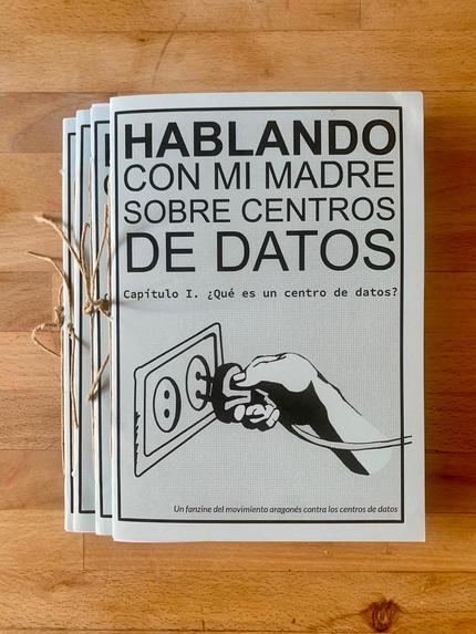 Material divulgativo distribuido, realizado por la plataforma aragonesa 'No es Sequía es Saqueo'