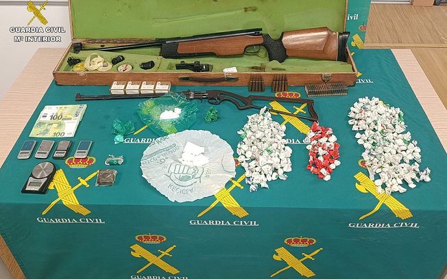 Dos detenidos y 365 gramos de cocaína incautada en Villanueva de la Torre