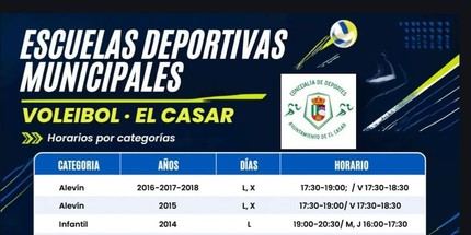 Inician las clases de voleibol en El Casar el 21 de septiembre