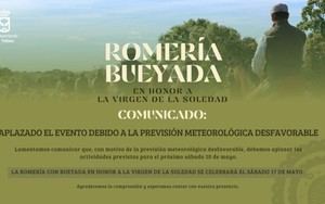 Romería en honor a la Virgen de la Soledad se aplaza por mal tiempo