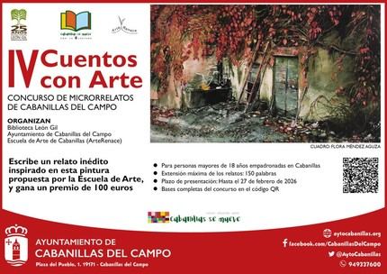 Abre la inscripción para el cuarto Concurso de Microrrelatos «Cuentos con Arte» en Cabanillas del Campo