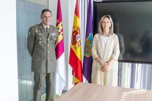 La alcaldesa de Guadalajara recibe al nuevo coronel jefe del Parque y Centro de Mantenimiento de Material de Ingenieros