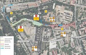 Cortes de tráfico por obras de asfaltado en la calle Dos de Mayo a partir del martes 10 de marzo en Guadalajara