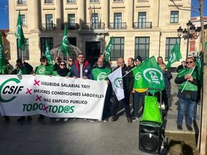 Nueva movilización en Guadalajara de CSIF en defensa de Muface, para exigir un nuevo acuerdo salarial y contra el deterioro de los servicios públicos de la región