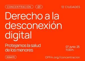 Convocan este sábado movilizaciones en Guadalajara por el derecho de la infancia a la desconexión digital