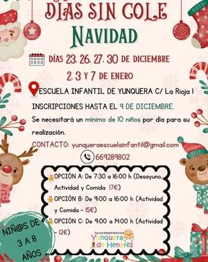 La Escuela Infantil Municipal de Yunquera de Henares pone en marcha su programa Días sin Cole