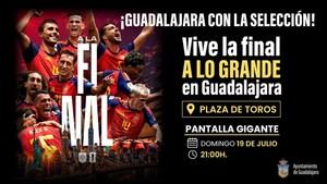 Guadalajara instalará pantalla gigante para ver la final del Mundial en la Plaza de Toros