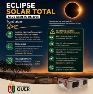 Quer habilita mirador para observar el eclipse total de sol del 12 de agosto