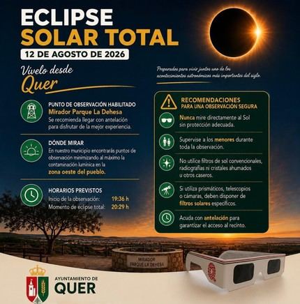 Quer habilita mirador para observar el eclipse total de sol del 12 de agosto