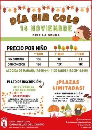 Nuevo campamento urbano para niños el 14 de noviembre en Cabanillas del Campo