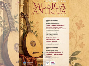 El ciclo de Música Antigua de Guadalajara reúne las cántigas medievales, el Renacimiento y la obra de Felipe Pedrell