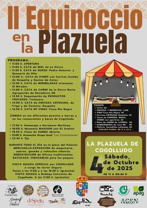 La II edición del Equinoccio en La Plazuela regresa a Cogolludo como escaparate del producto local y epicentro festivo del pueblo