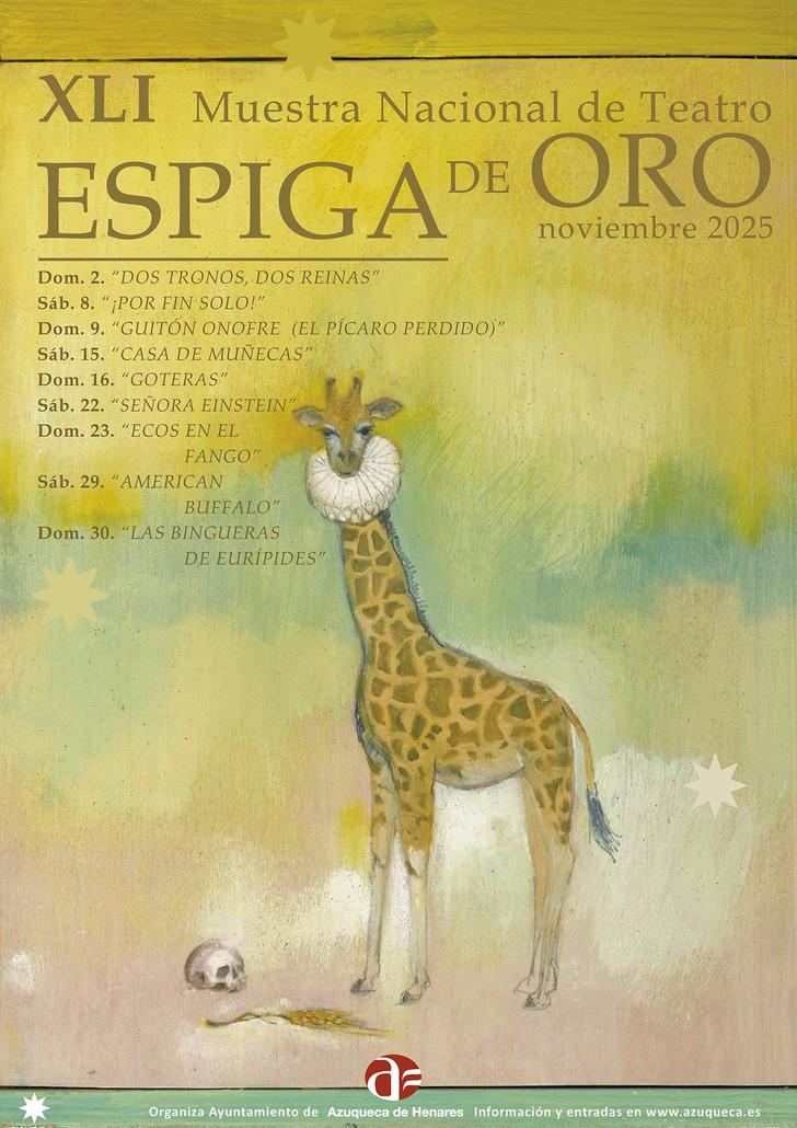 La Espiga de Oro vuelve a la Casa de la Cultura de Azuqueca en noviembre con nueve obras “excelentes y para todos los gustos”