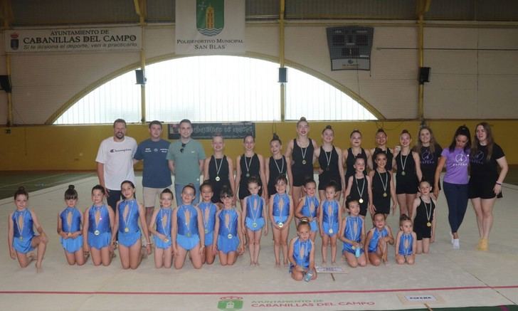 Clausura de temporada con exhibición de gimnasia rítmica en San Blas