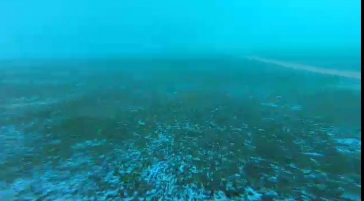 Denuncian que así está el fondo de la piscina olímpica de Azuqueca de Henares