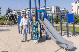 Guadalajara inaugura nueva zona de juegos infantiles en el parque de Los Juncos