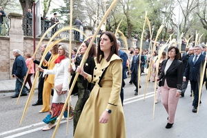 Comienza la Semana Santa en Guadalajara con un Domingo de Ramos al que ha respetado la lluvia