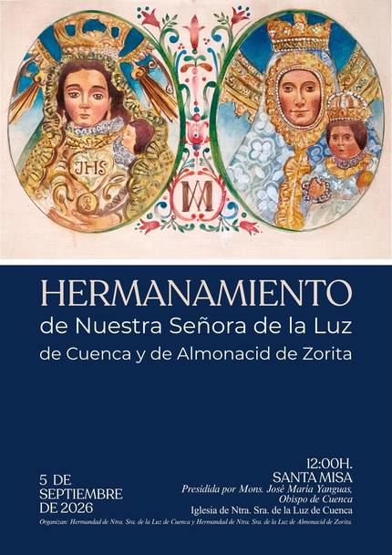Almonacid de Zorita y Cuenca hermanan su devoción a la Virgen de la Luz con la mirada puesta en 2030