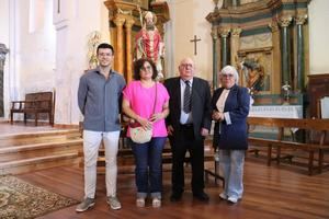 El portavoz del PP en la Diputación acompaña a los vecinos de Hombrados en las fiestas de San Agustín