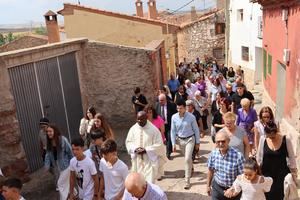 El portavoz del PP en la Diputación celebra San Agustín con los vecinos de Hombrados