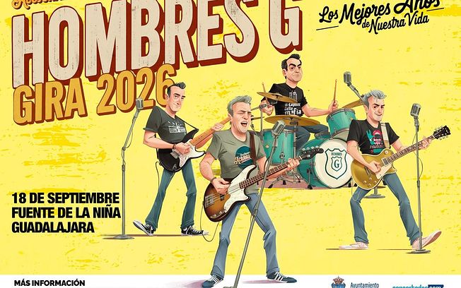 Hombres G llega a Guadalajara en septiembre de 2026 y las entradas se podrán comprar desde este viernes