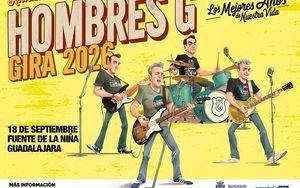 Hombres G llega a Guadalajara en septiembre de 2026 y las entradas se podrán comprar desde este viernes