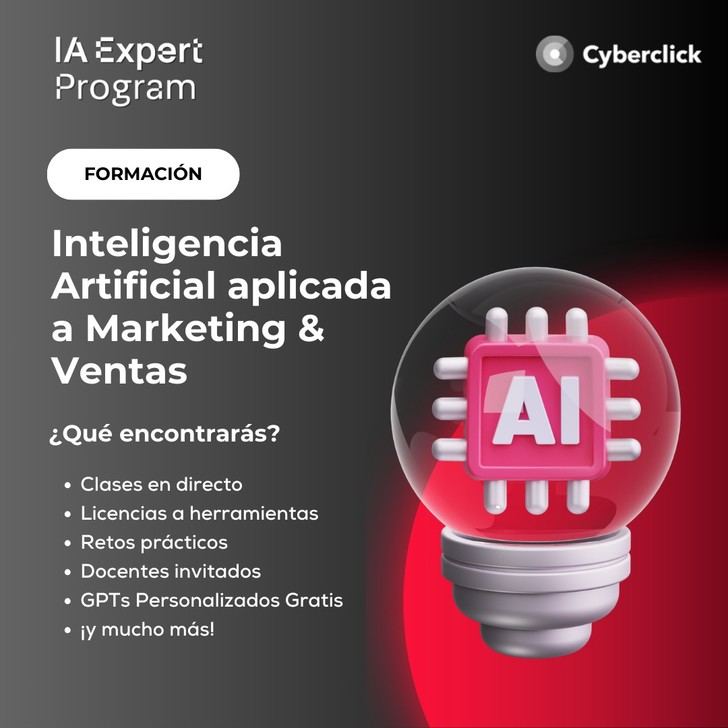 Cyberclick presenta un programa intensivo de formación en IA para marketing y ventas
