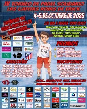 IV Torneo de Pádel Solidario en Azuqueca: deporte y ayuda comunitaria