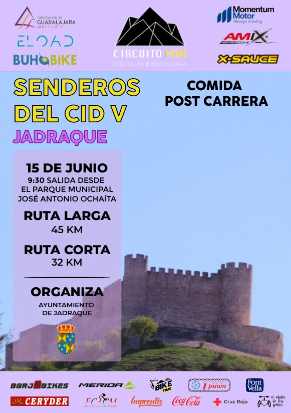 Jadraque celebra este domingo la carrera MTB Senderos del Cid V