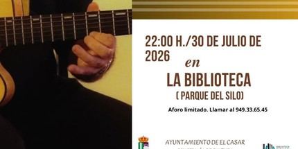 Noche de jazz en la Biblioteca Pública de El Casar el 30 de julio