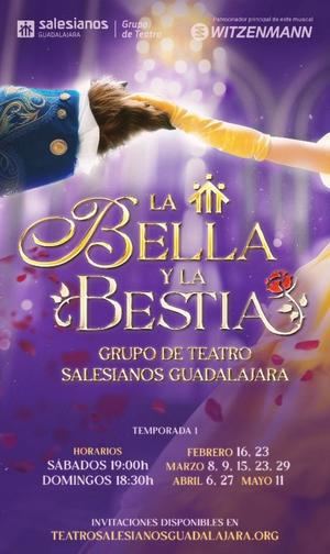 El musical de La Bella y la Bestia llega a Guadalajara desde este domingo con representaciones gratuitas