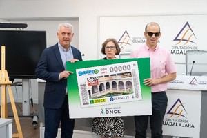 Presentan cupón de la ONCE con el Monasterio de Lupiana como protagonista