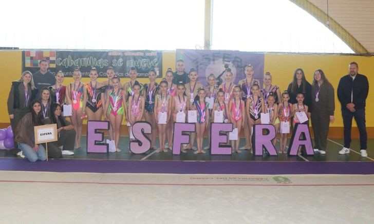 Éxito de participación en el XV Trofeo Esfera y Liga Interpueblos de gimnasia rítmica en Cabanillas