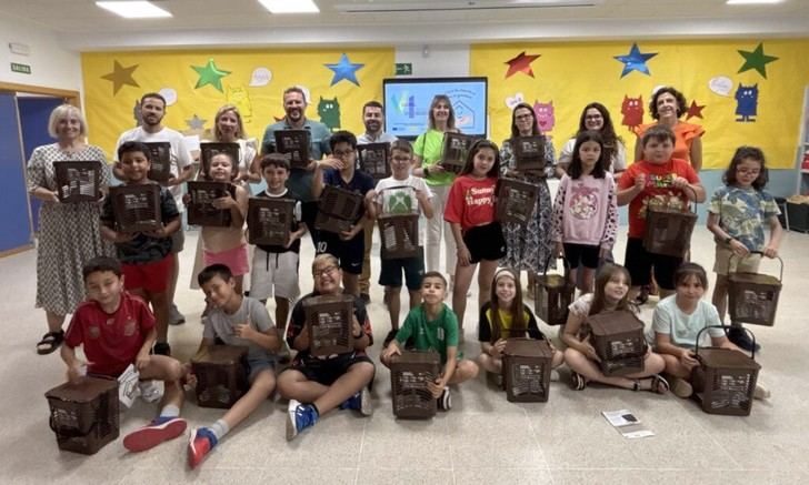 Cabanillas concluye campaña escolar sobre reciclaje orgánico en La Senda