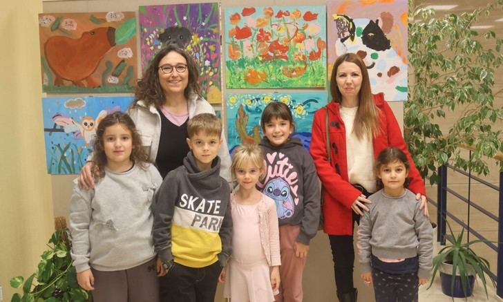 Exposición de arte infantil en la Casa de la Cultura