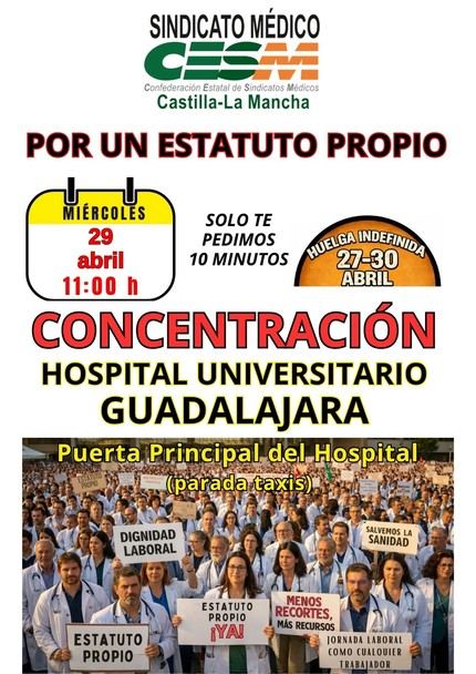 Continúan las movilizaciones para exigir un Estatuto Médico Propio