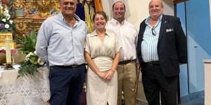 Gran afluencia en la misa del Santísimo Cristo Arrodillado en Mesones