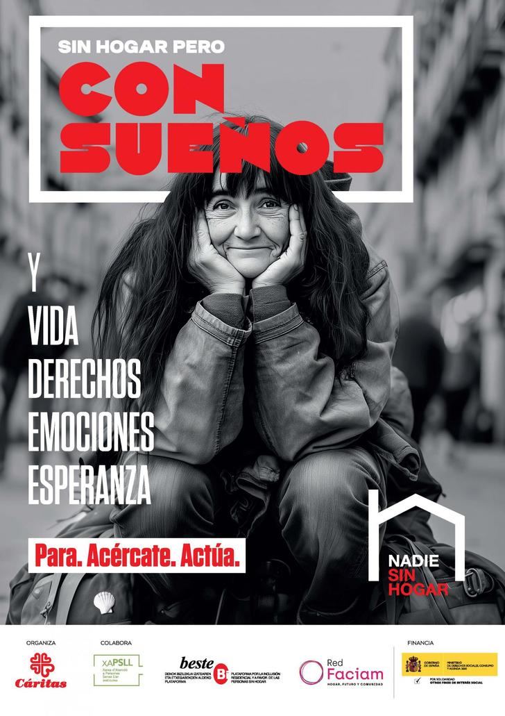 Sin hogar, pero con sueños. Campaña Nadie Sin Hogar 2025