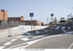El miércoles se habilita en el Hospital de Guadalajara un nuevo vial para los cambios de circulación que se van a producir con motivo de las obras de conexión