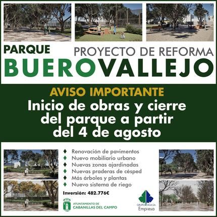 Cabanillas del Campo Inicia las obras de reforma del Parque Buero Vallejo para mejorar el espacio público