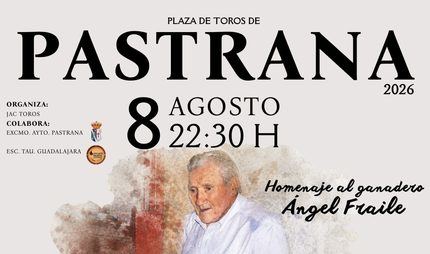 Pastrana homenajeará al ganadero Ángel Fraile con una novillada sin picadores el próximo 8 de agosto