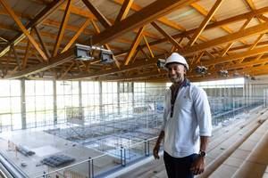 Las obras de la cubierta de la piscina Sonia Reyes superarán los 900.000 euros y avanzan con el objetivo de reabrir en octubre