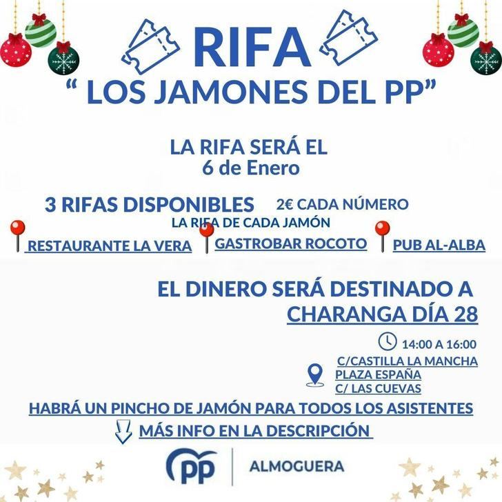 El PP censura la actitud sectaria del alcalde de Almoguera que este año ha decidido prohibir el vermú navideño del PP