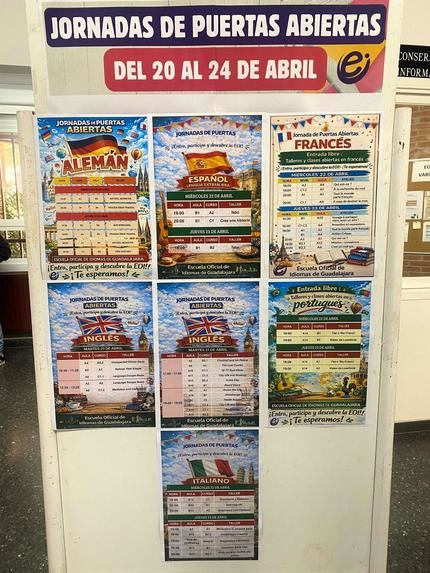 La Escuela Oficial de Idiomas celebra una semana de puertas abiertas coincidiendo con el periodo de solicitud de plaza, abierto hasta el 30 de abril